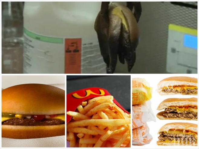 Вижте какво се случва с чийзбургера на Макдоналдс в стомаха ви - повече никога няма да го вкусите! (видео)