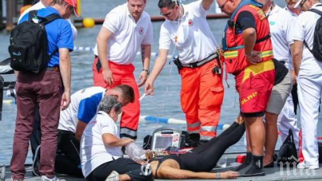 Плувкиня за малко да се удави на Европейското първенство