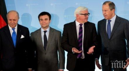 четворката изготвя план прекратяване огъня източна украйна