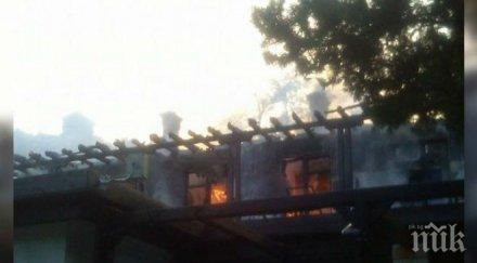 огнен кранево гори сградата международния детски лагер снимки