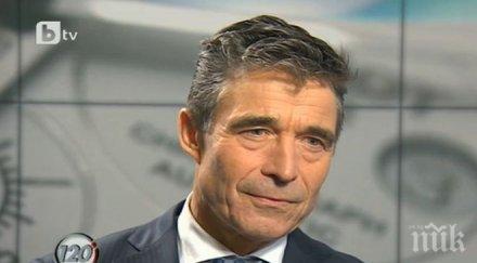 расмусен нато предстои реши въпроса засилване присъствието изток