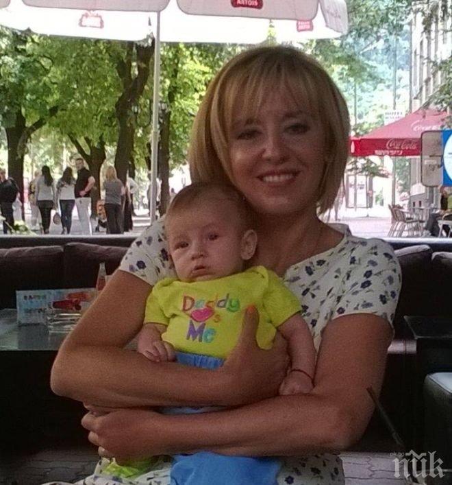 Мая Манолова се снима с бебе – било талисманът на БСП-Кюстендил
