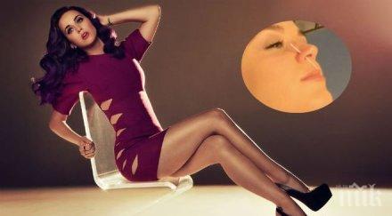 кейти пери продупчи носа снимка