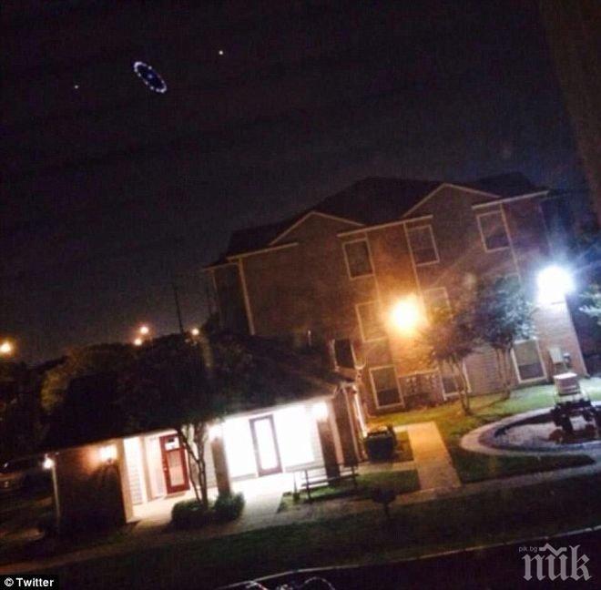 Заснеха НЛО над Хюстън (снимки)