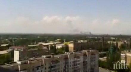 камиона руска хуманитарна помощ намират пропускателния пункт донецк