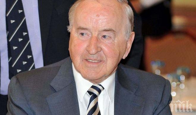 Почина бившият премиер на Ирландия Албърт Рейнолдс