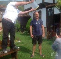 Първо в ПИК! Цветанов се поля с кофа с ледена вода! (снимки и видео)