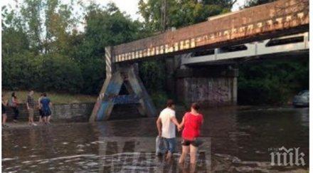 воден коли потънаха моста пловдив снимки