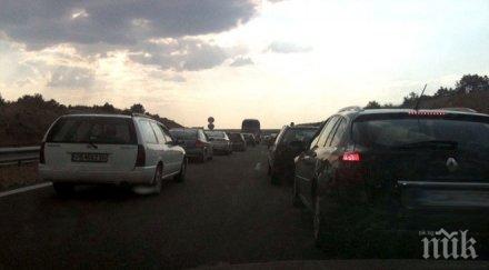 километрова опашка коли заради зверската катастрофа пловдив