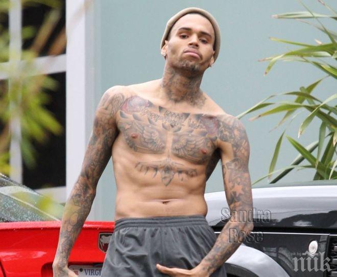 Шок! Опитаха да застрелят Крис Браун (снимки)