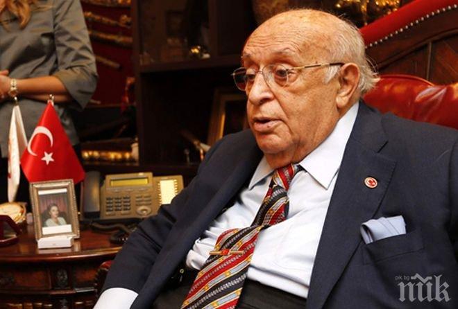 Съдът в Турция зове 89-годишния Сюлейман Демирел да свидетелства за „преврат” през 1997 г.