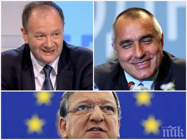 Бойко: За Миков ме питайте, ако е казал нещо преди 9! Слава на президента Барозу!