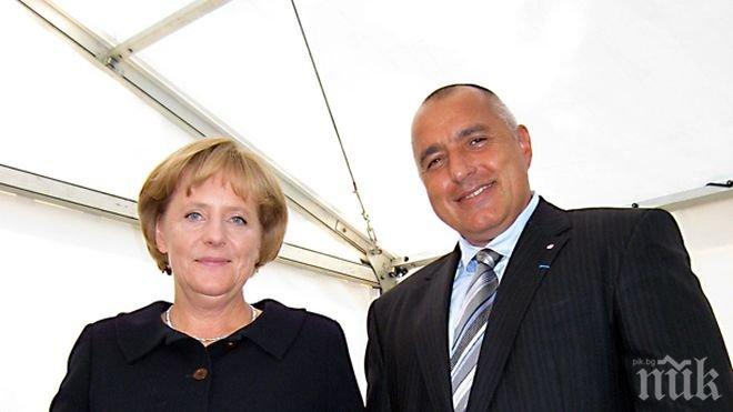 Ангела Меркел пожела на Бойко Борисов успех на изборите