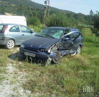 Шофьор си глътна езика при катастрофа край Мездра (снимка)