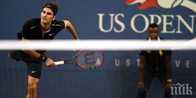 Федерер с 10-ти четвъртфинал на Us Open