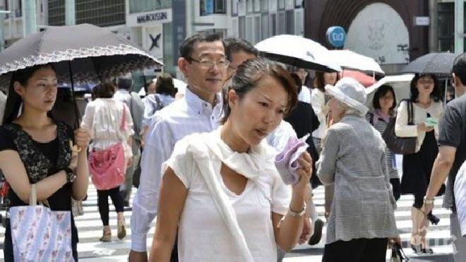 687 души приети в болници заради жегите в Япония