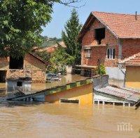 Воден ад в Панагюрско! Село Поибрене е под вода, бедствено е положението в селата Петрич и Златица