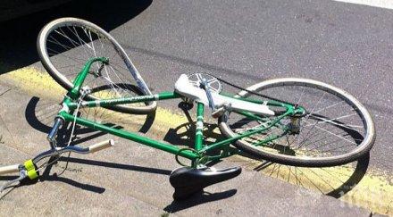 камион блъсна колоездач