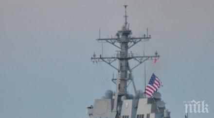 американският разрушител росс напуснал черно море