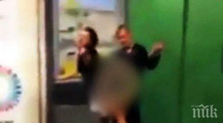 шок млада двойка прави див секс перона метро видео