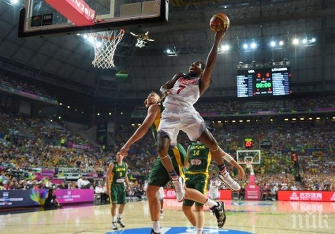 САЩ смаза Литва и ще защитава титлата си (снимки)