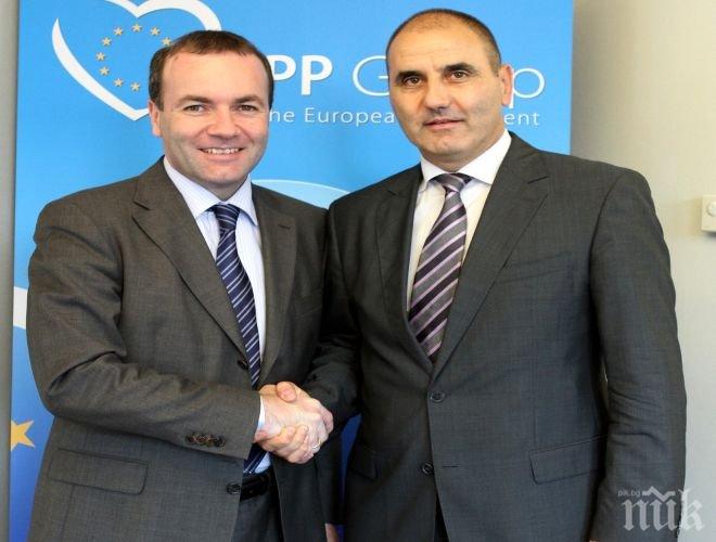 Цветан Цветанов се срещна в Брюксел с председателя на Групата на ЕНП в Европарламента Манфред Вебер