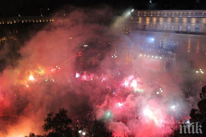 20 хиляди пощурели фенове посрещнаха баскетнационалите си като шампиони в Белград

