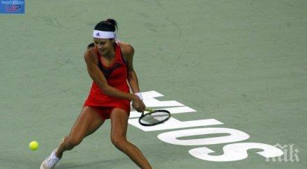 ана иванович класира четвъртфиналите турнира тенис токио
