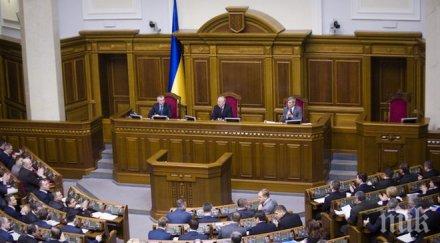 парламентът украйна гласува пълен консенсус присъединяване