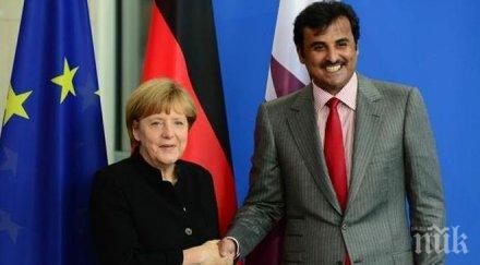 емирът катар уверява меркел финансира терористи казва вярва