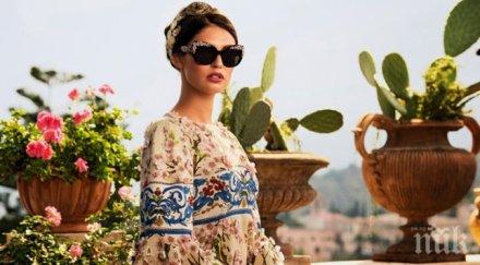 долче габана вкараха цветята сицилия линия очила