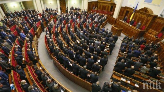 Демонстранти се опитаха да нахлуят във Върховната рада на Украйна 