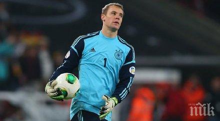 мануел нойер застрахова ръцете млн евро