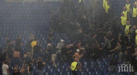 шефовете цска москва издирват разбеснелите вандали рим