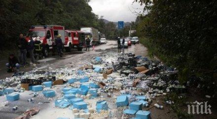 шофьор загина челен удар камион велико търново снимки