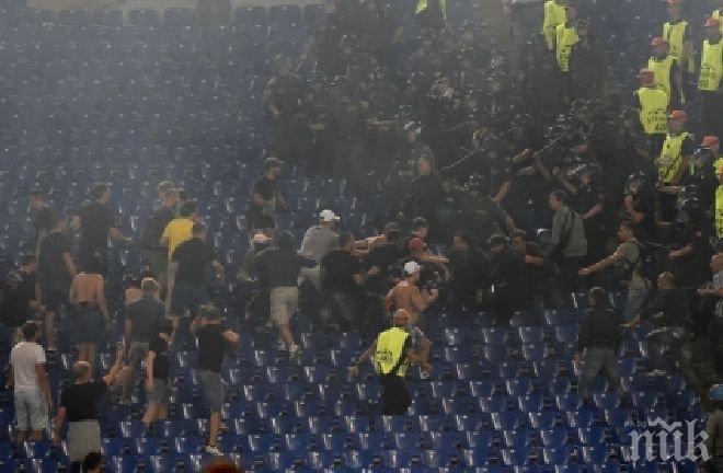 Шефовете на ЦСКА Москва издирват разбеснелите се вандали от Рим