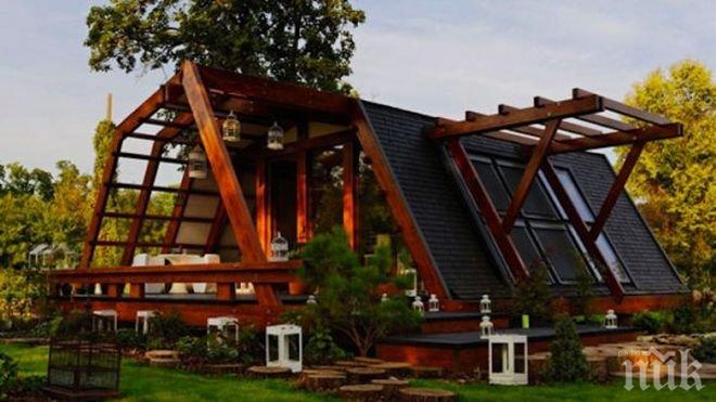 Швейцарци живеят в еко къщи, направени в България