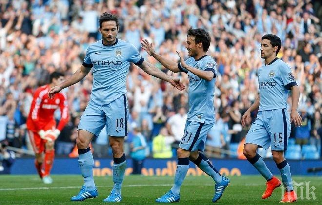 Лампард отбеляза на „Челси” и донесе точка за „Ман Сити”, но не се зарадва