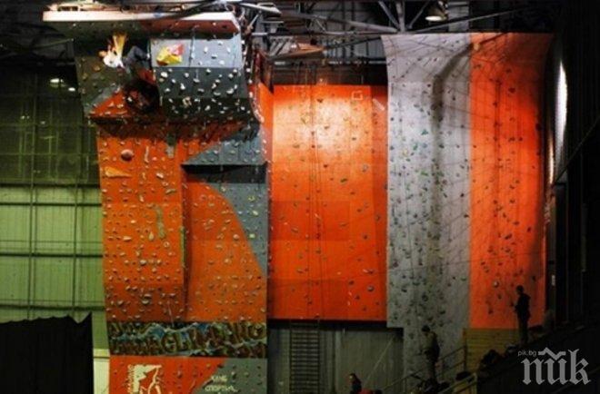 Във Варна показват как се катери 7-метрова стена за 5 секунди (снимки)