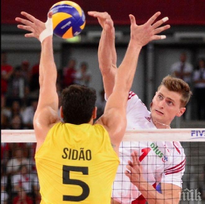 Феновете на волейбола ще гледат финала между Полша и Бразилия безплатно по Polsat
