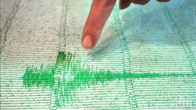 Земетресение с магнитуд 4.7 по Рихтер разлюля Камчатка