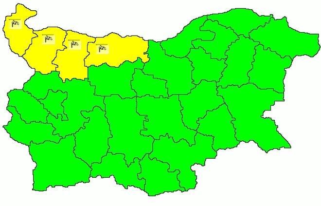 БАН предупреждава: Опасен вятър в четири области! Обявен е жълт код!