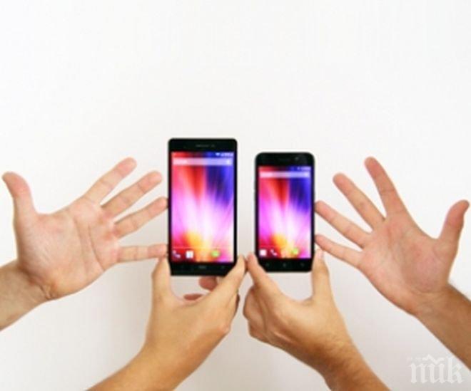 Как да изберем смартфон според размера на ръката ни
