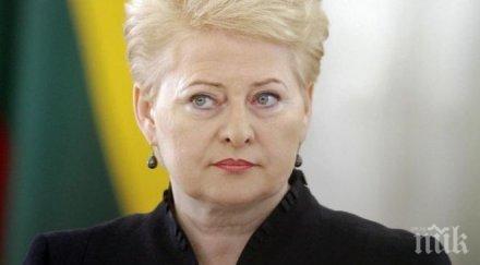 президентката литва сравни русия путин ислямска държава