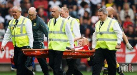 английски младежки национал саутхямптън тежка травма почива седмици