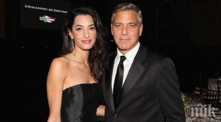 амал аламудин пристигна италия готви сватбата клуни