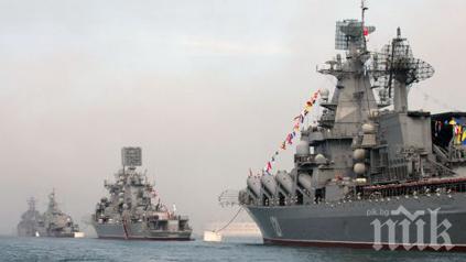 Русия вкарва още 80 бойни кораба в Черно море