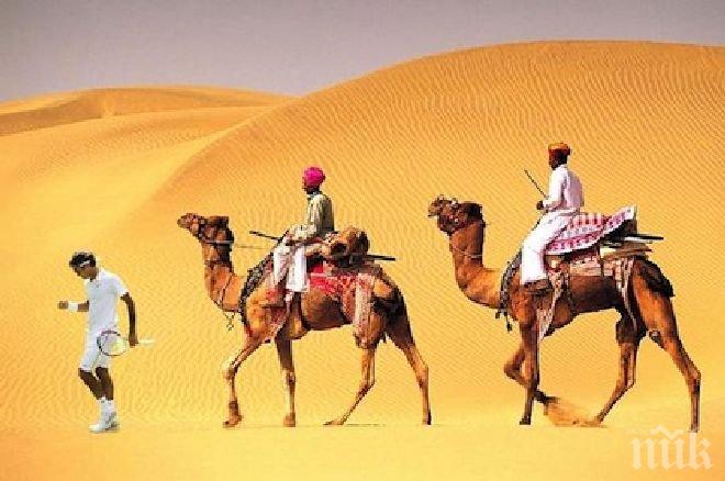 Федерер обиколи Индия, но само на снимки