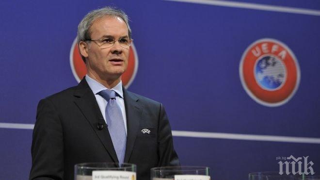 Висш шеф на УЕФА идва в София за двубоя между Лудогорец и Реал (Мадрид)