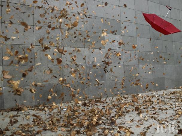 Утре дъжд, студ и мощен вятър, температурите падат до 8 градуса!